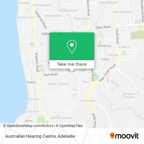 Australian Hearing Centre map