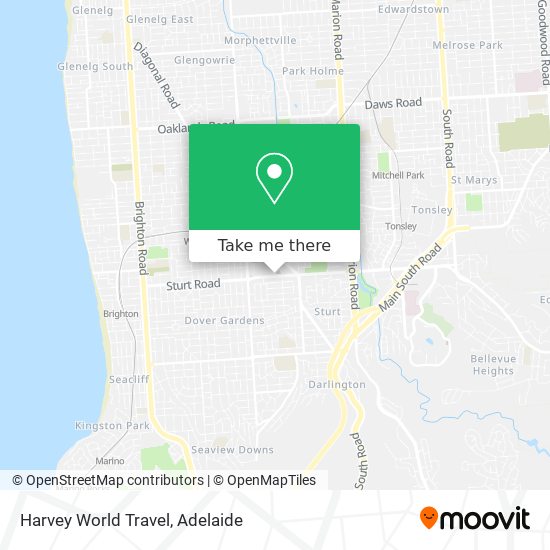 Harvey World Travel map