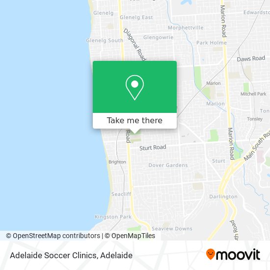 Adelaide Soccer Clinics map