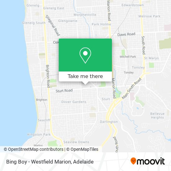 Mapa Bing Boy - Westfield Marion