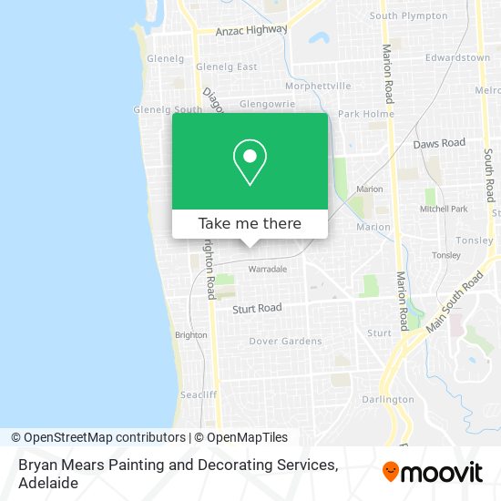 Bryan Mears Painting and Decorating Services map