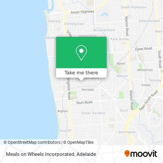 Meals on Wheels Incorporated map