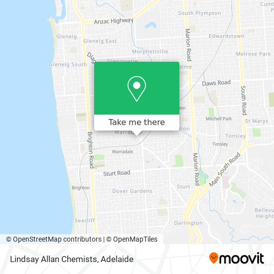 Mapa Lindsay Allan Chemists