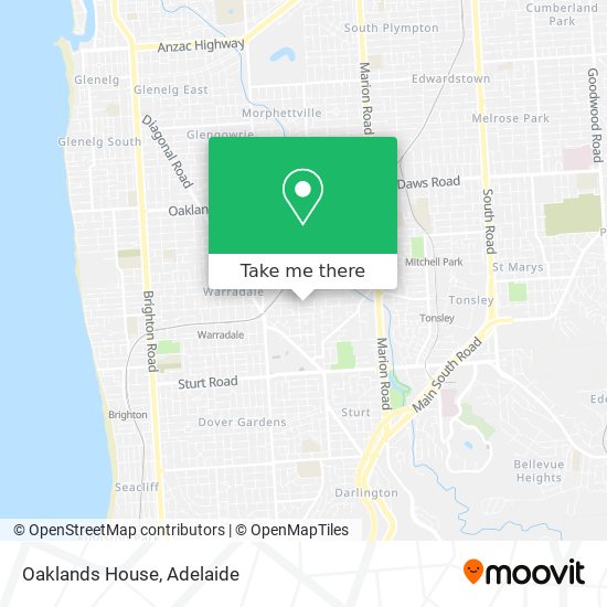 Oaklands House map