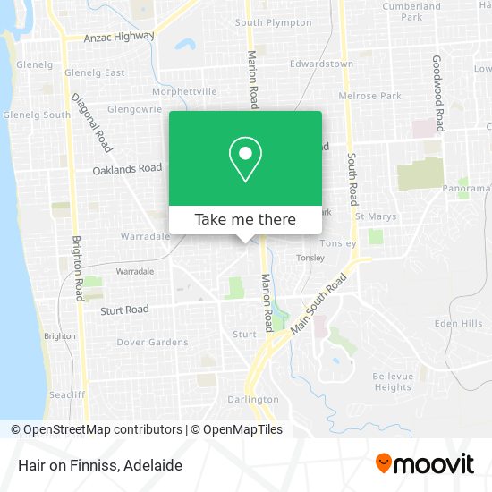 Hair on Finniss map