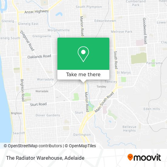 The Radiator Warehouse map