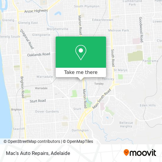 Mac's Auto Repairs map