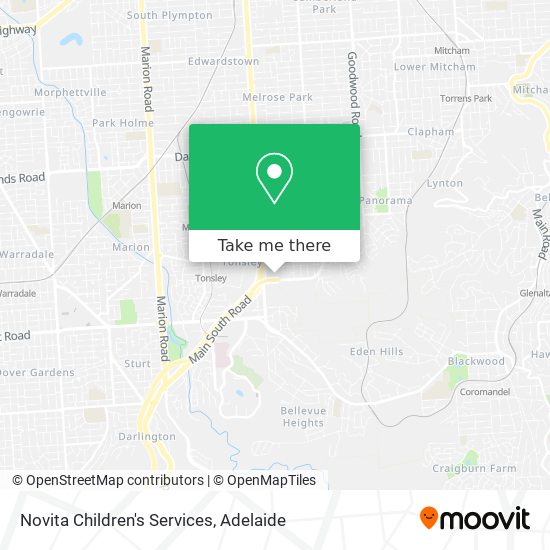 Novita Children's Services map