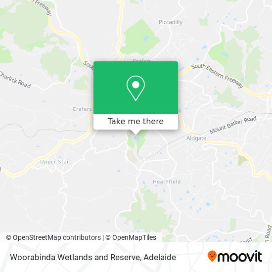 Woorabinda Wetlands and Reserve map