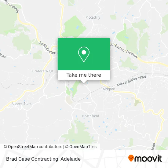 Mapa Brad Case Contracting