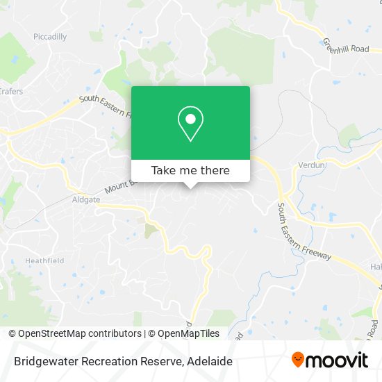 Bridgewater Recreation Reserve map