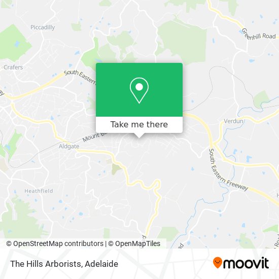 The Hills Arborists map