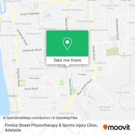 Finniss Street Physiotherapy & Sports Injury Clinic map