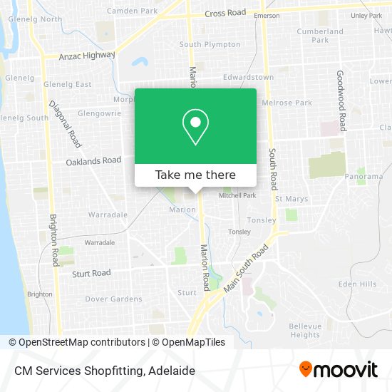 CM Services Shopfitting map