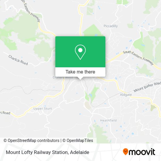 Mount Lofty Railway Station map