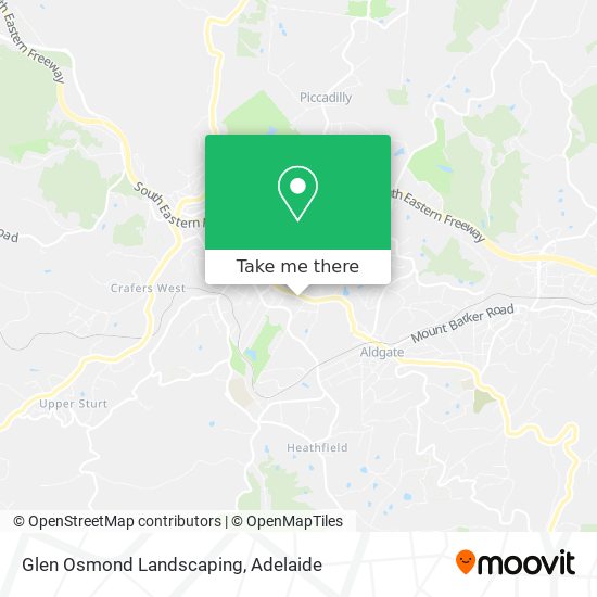 Mapa Glen Osmond Landscaping