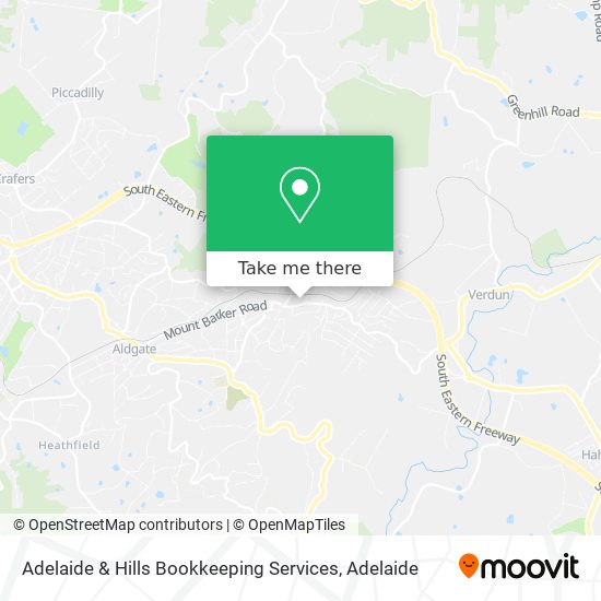 Mapa Adelaide & Hills Bookkeeping Services