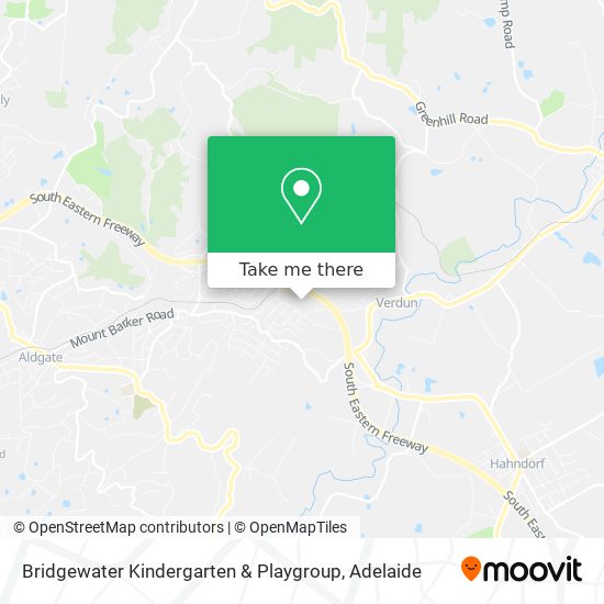 Mapa Bridgewater Kindergarten & Playgroup