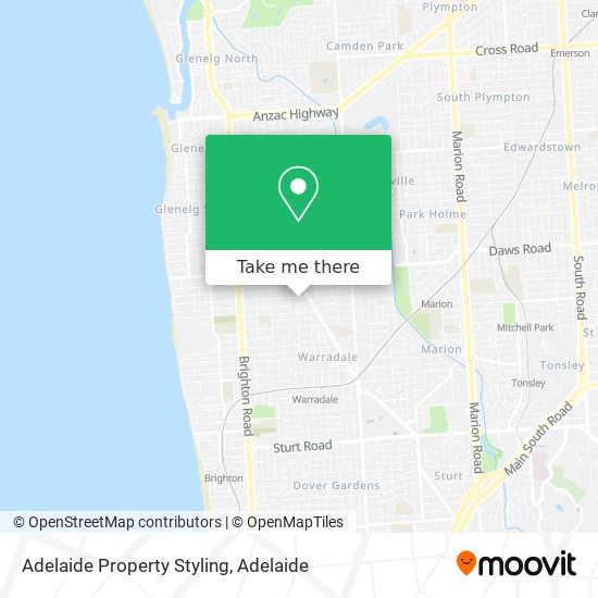 Adelaide Property Styling map