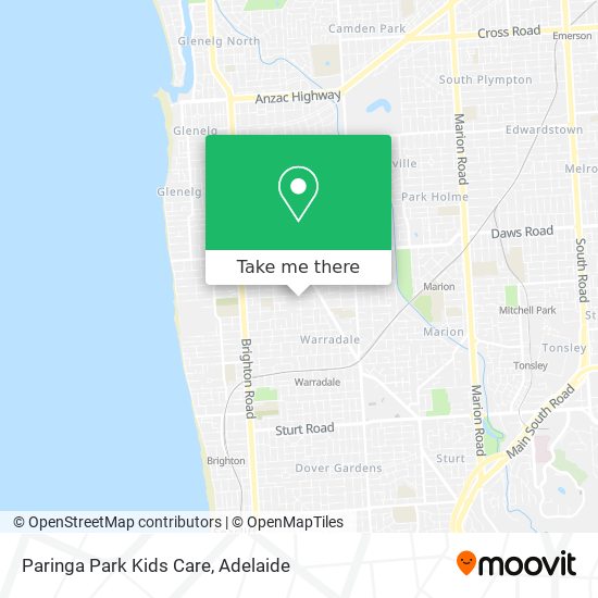 Paringa Park Kids Care map