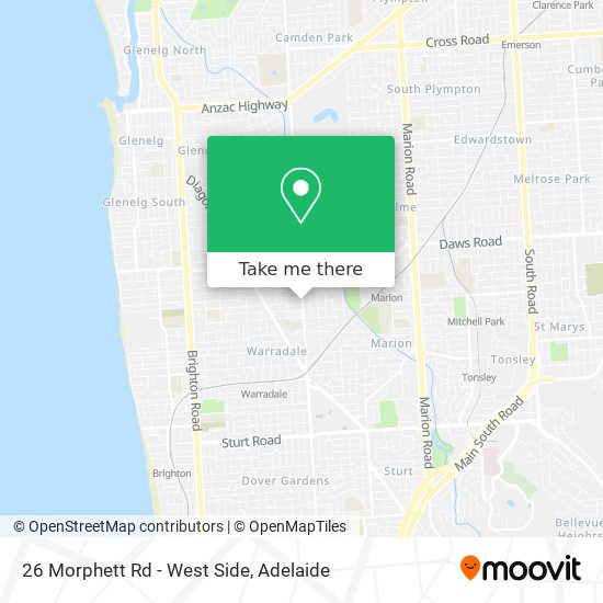 26 Morphett Rd - West Side map