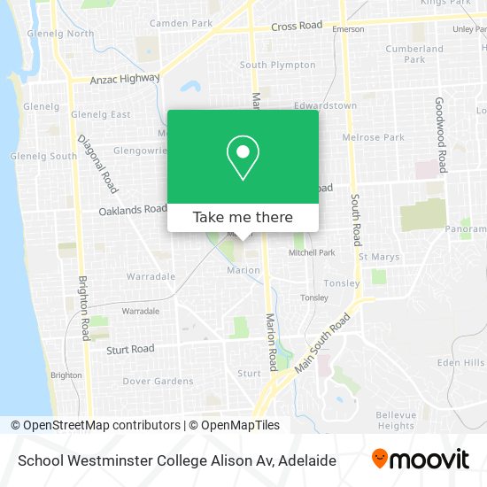 School Westminster College Alison Av map