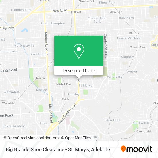 Big Brands Shoe Clearance - St. Mary's map