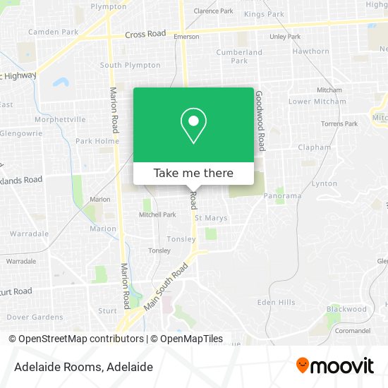 Adelaide Rooms map