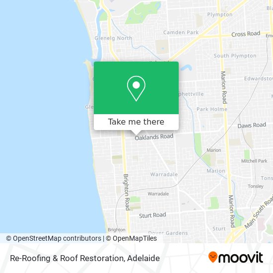 Re-Roofing & Roof Restoration map