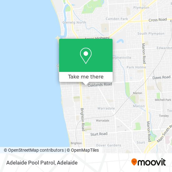 Mapa Adelaide Pool Patrol