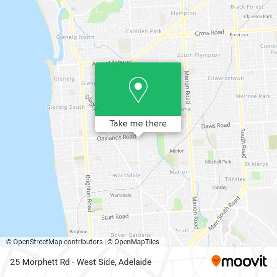 25 Morphett Rd - West Side map