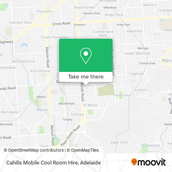 Cahills Mobile Cool Room Hire map