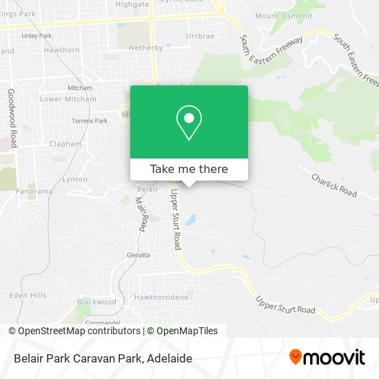 Belair Park Caravan Park map