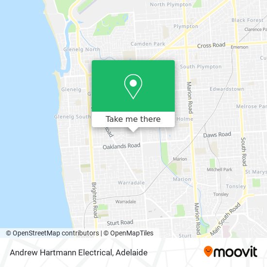 Mapa Andrew Hartmann Electrical