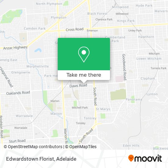 Mapa Edwardstown Florist