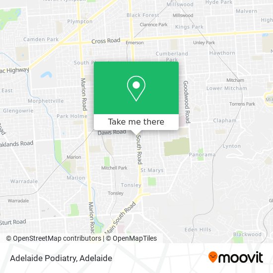 Mapa Adelaide Podiatry