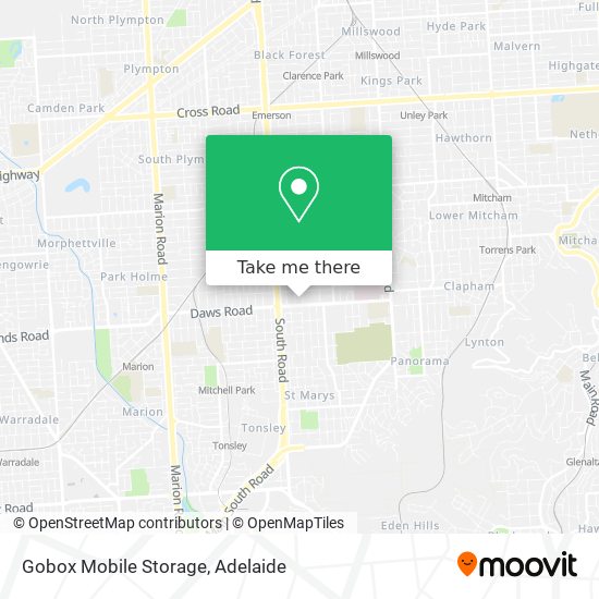 Gobox Mobile Storage map