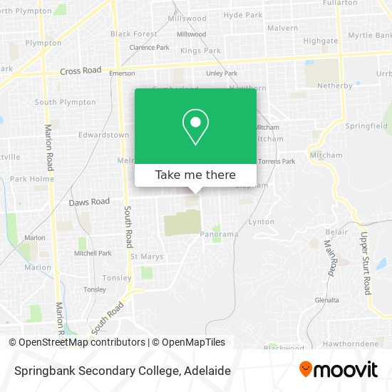 Mapa Springbank Secondary College