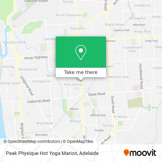 Mapa Peak Physique Hot Yoga Marion