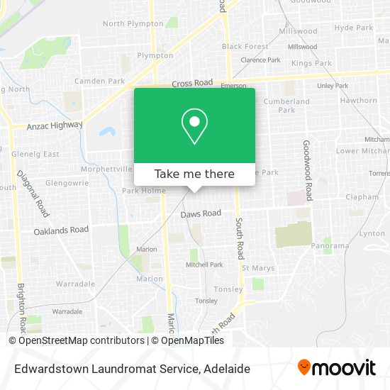 Mapa Edwardstown Laundromat Service