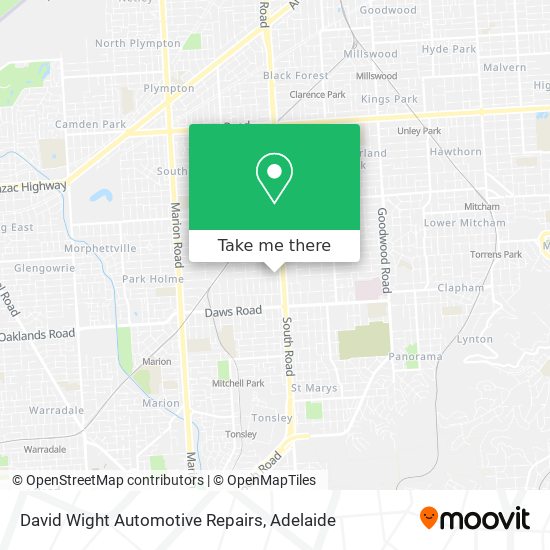 Mapa David Wight Automotive Repairs