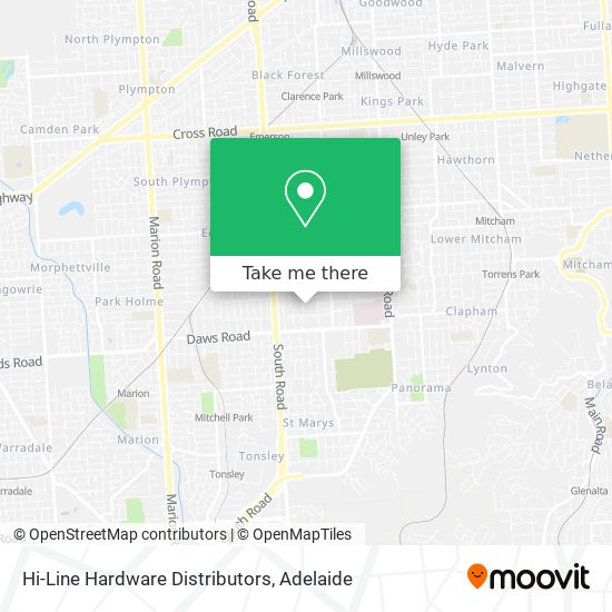 Hi-Line Hardware Distributors map