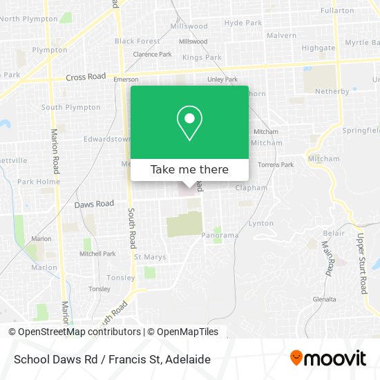 School Daws Rd / Francis St map