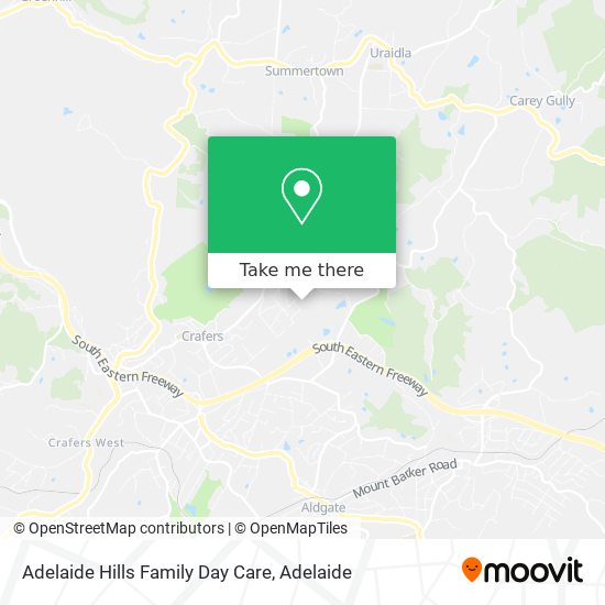 Adelaide Hills Family Day Care map