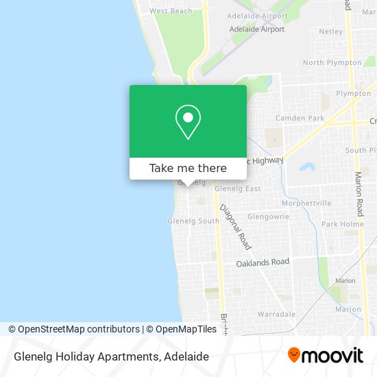 Mapa Glenelg Holiday Apartments