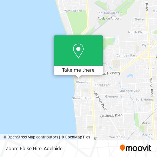 Mapa Zoom Ebike Hire