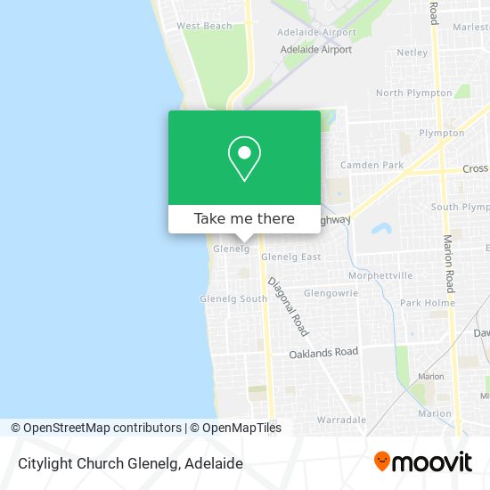 Citylight Church Glenelg map