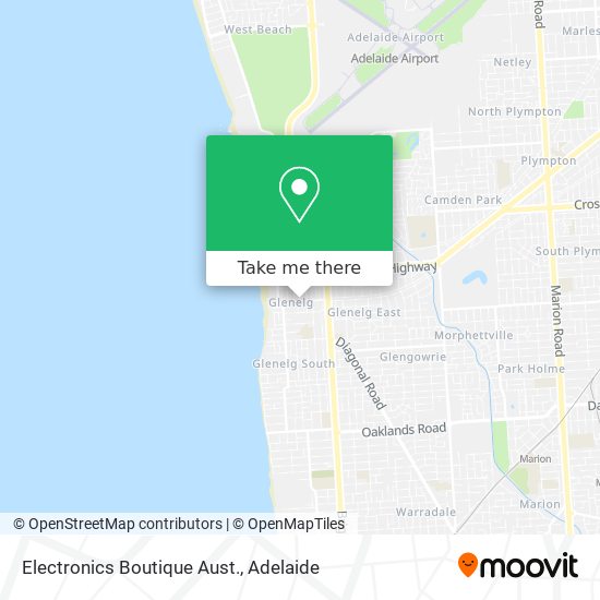 Electronics Boutique Aust. map