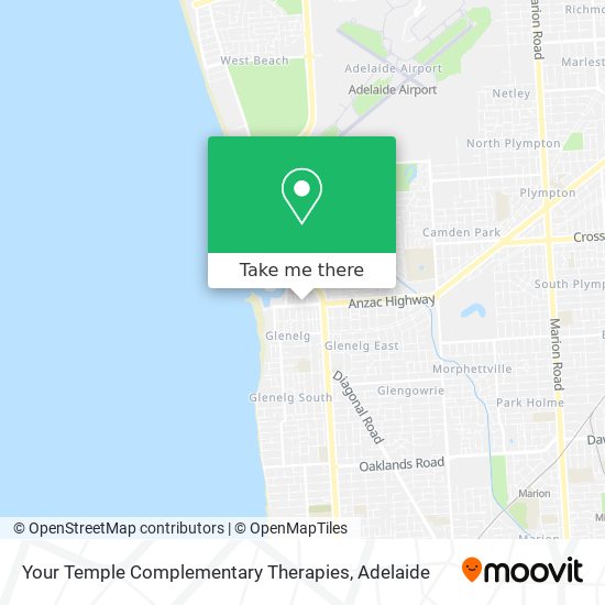 Your Temple Complementary Therapies map