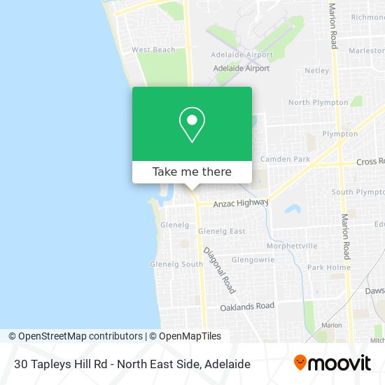 30 Tapleys Hill Rd - North East Side map